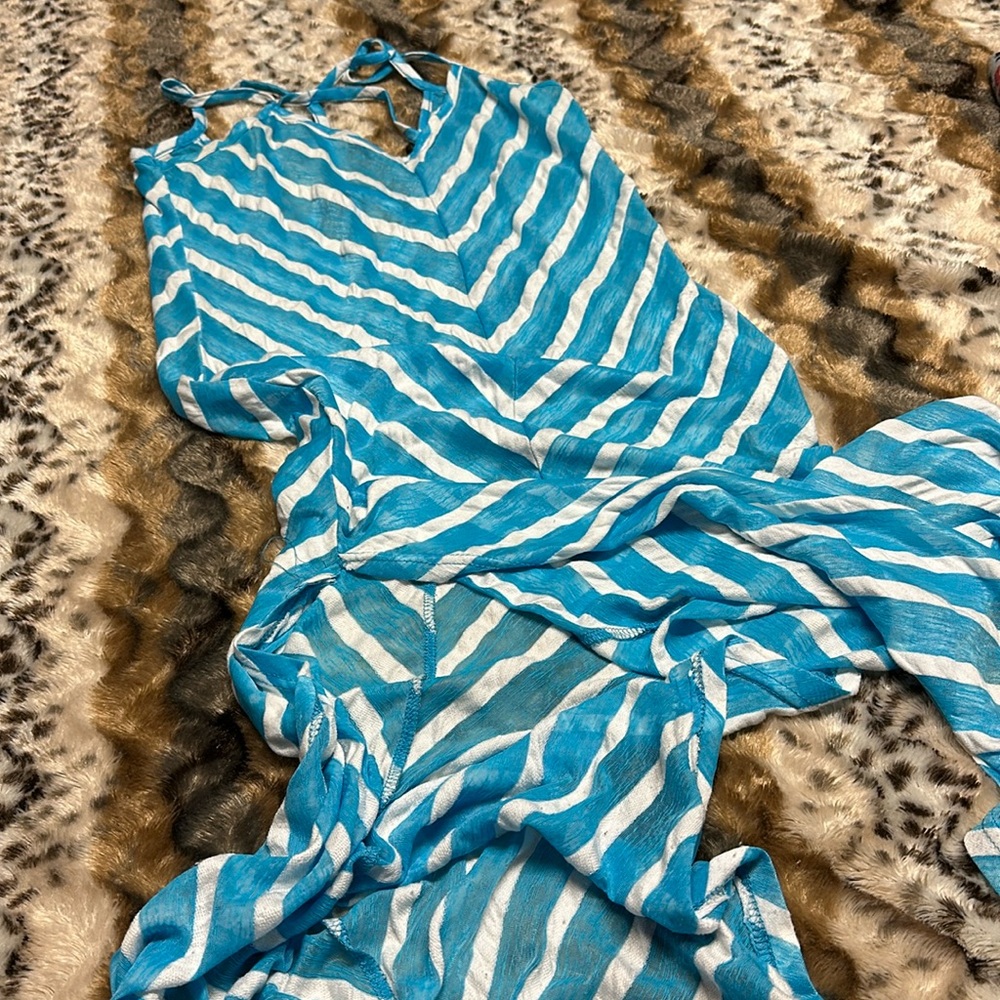 Women’s Blue Island Beach Cover Dress